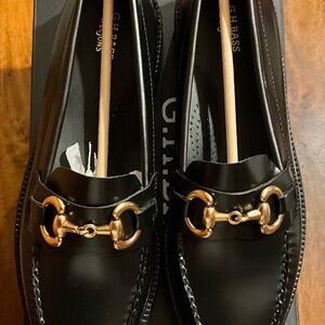 Lianna Super Bit Black Classic Leather Bass Loafer, Size 11 *NIB*